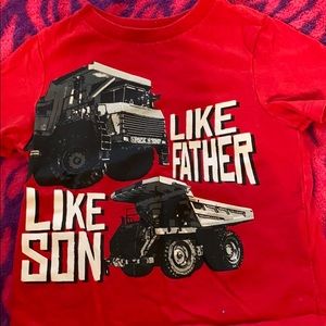 “Like father, like son” graphic tee